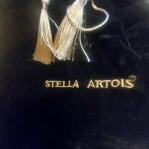 Vintage. Black Velvet STELLA ARTOIS bag